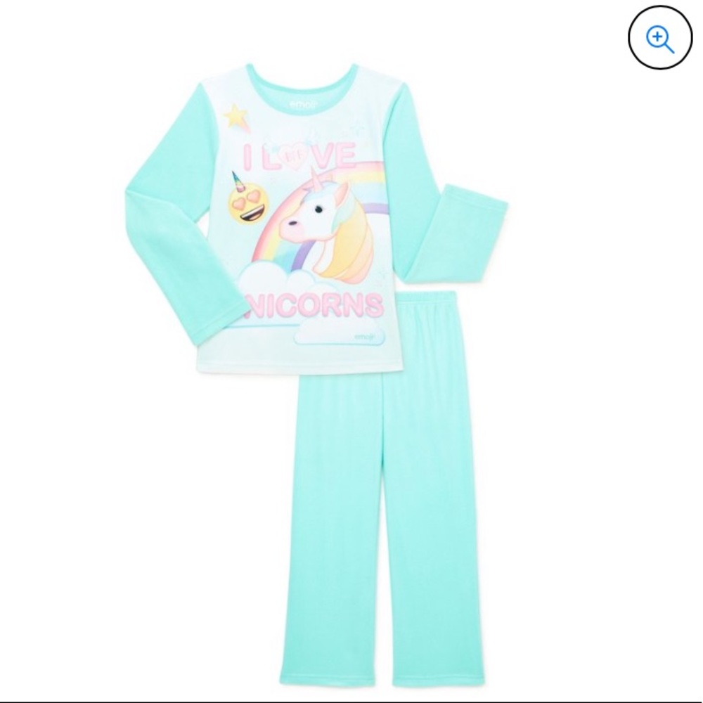 EMOJI Kids Unicorn Pajamas Set XL 14/16 NWT!